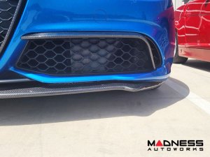 Alfa Romeo Giulia Front Canards - Carbon Fiber - V2 - Feroce Carbon - Sport/ Ti/ Veloce Alfa Romeo Giulia Front Canards - Carbon Fiber - V2 - Feroce Carbon - Sport/ Ti/ Veloce